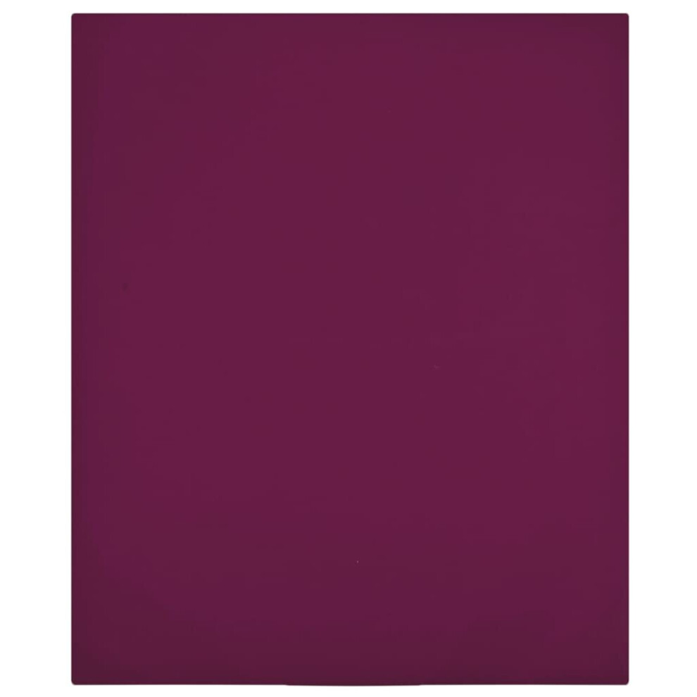 Vidaxl (Bordeaux, 180 X 200 Cm/2) 1/2X Jersey Fitted Sheet Cotton Bedding Blanket Multi Colours/Sizes