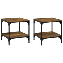 (Smoked oak, 40 x 40 x 40 cm/2 pcs) vidaXL 1/2x Side Table Engineered Wood Couch Tea Table Multi Colours/Sizes