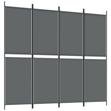 (Anthracite, 200 x 180 cm) vidaXL Room Divider Privacy Screen Paravent Dressing Room Partition Fabric