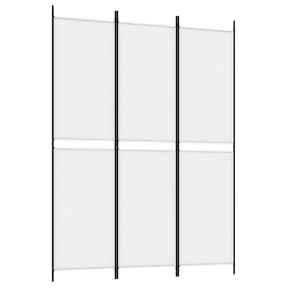 (White, 150 X 200 cm) vidaXL Room Divider Privacy Screen Paravent Dressing Room Partition Fabric