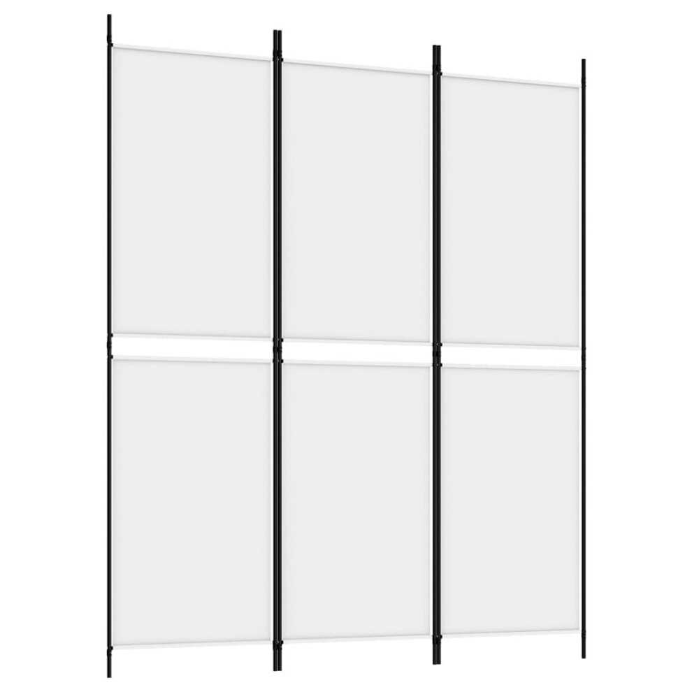 (White, 150 x 180 cm) vidaXL Room Divider Privacy Screen Paravent Dressing Room Partition Fabric