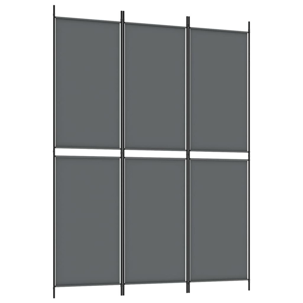 Vidaxl (Anthracite, 150 X 200 Cm) Room Divider Privacy Screen Paravent Dressing Room Partition Fabric Grey