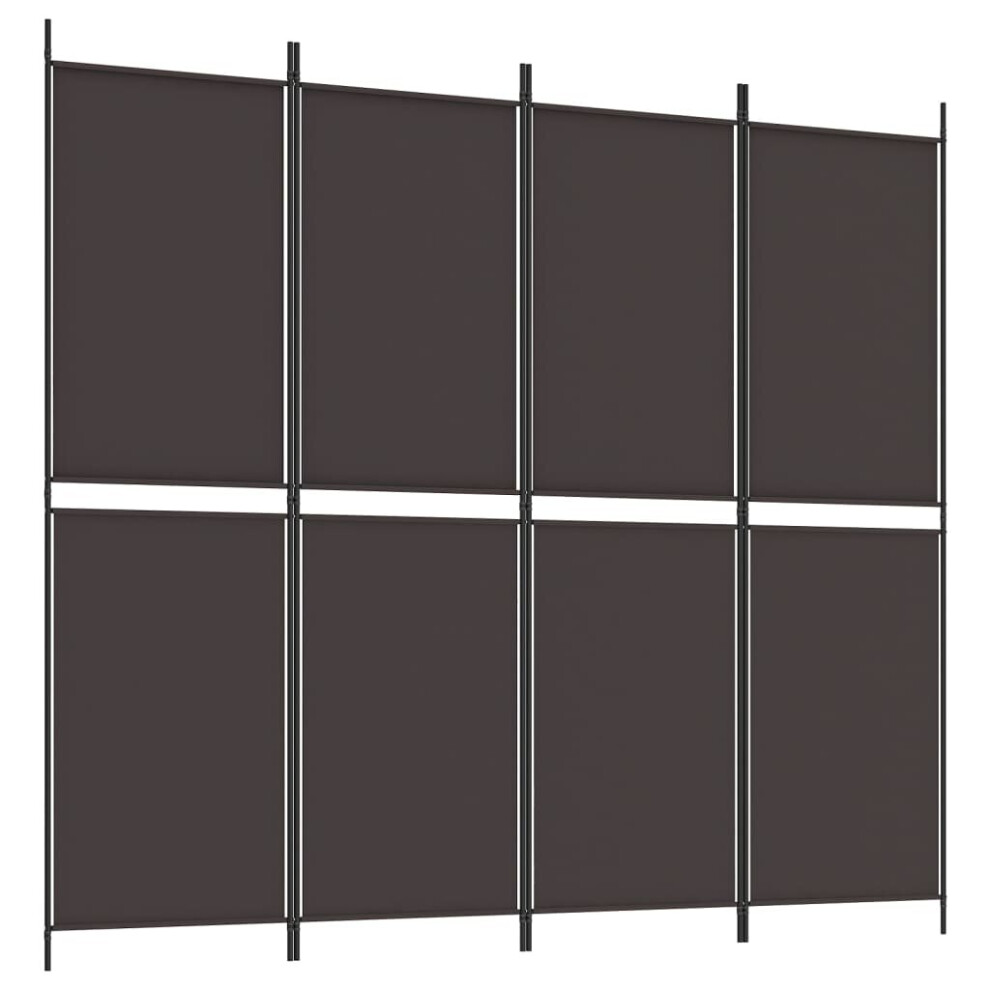 Vidaxl (, 200 X 180 Cm) Room Divider Privacy Screen Paravent Dressing Room Partition Fabric Brown