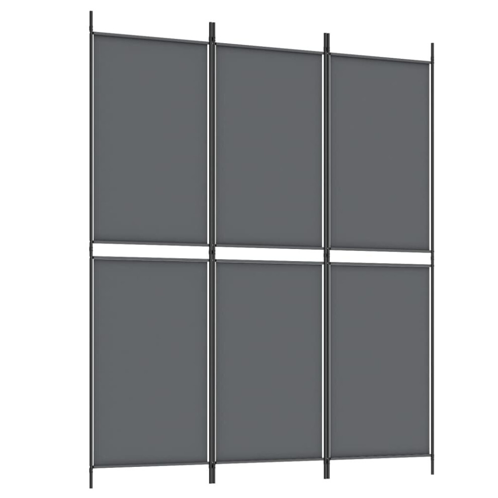 Vidaxl (Anthracite, 150 X 180 Cm) Room Divider Privacy Screen Paravent Dressing Room Partition Fabric Grey