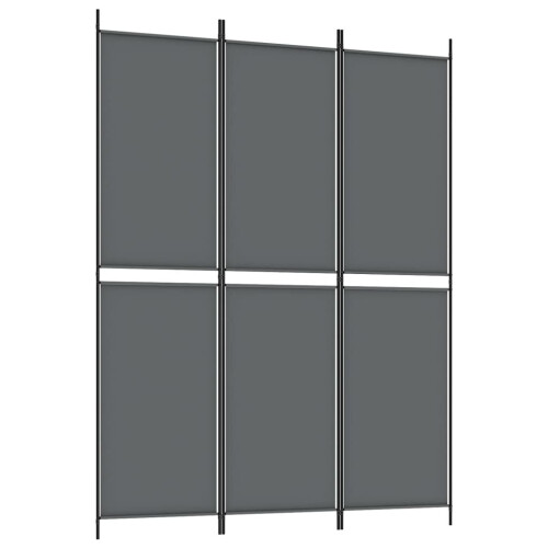 VidaXL vidaXL 3-tlg. Paravent Anthrazit 150x200 cm Stoff 1