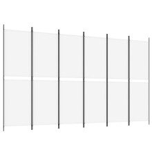 (White, 300 x 180 cm) vidaXL Room Divider Privacy Screen Paravent Dressing Room Partition Fabric