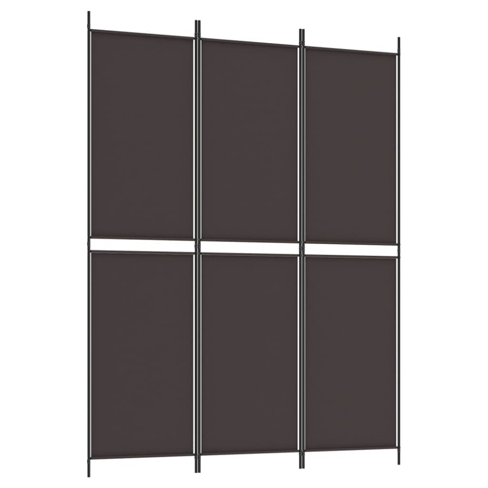 Vidaxl (Brown, 150 X 200 Cm) Room Divider Privacy Screen Paravent Dressing Room Partition Fabric