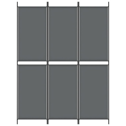 VidaXL vidaXL 3-tlg. Paravent Anthrazit 150x200 cm Stoff 2