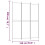 VidaXL vidaXL 3-tlg. Paravent Anthrazit 150x200 cm Stoff 4
