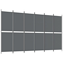 (Anthracite, 300 x 180 cm) vidaXL Room Divider Privacy Screen Paravent Dressing Room Partition Fabric