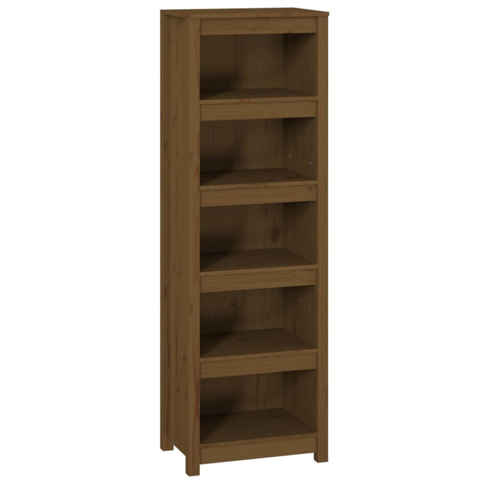 Vidaxl (Honey Brown, 50 X 35 X 154 Cm) Solid Wood Pine Book Cabinet Display Organiser Multi Colours/Sizes
