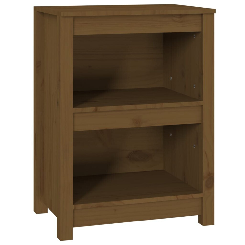 Vidaxl (Honey 50 X 35 X 68 Cm) Solid Wood Pine Book Cabinet Display Organiser Multi Colours/Sizes Brown