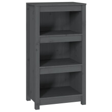 (Grey, 50 x 35 x 97 cm) vidaXL Solid Wood Pine Book Cabinet Display Organiser Multi Colours/Sizes