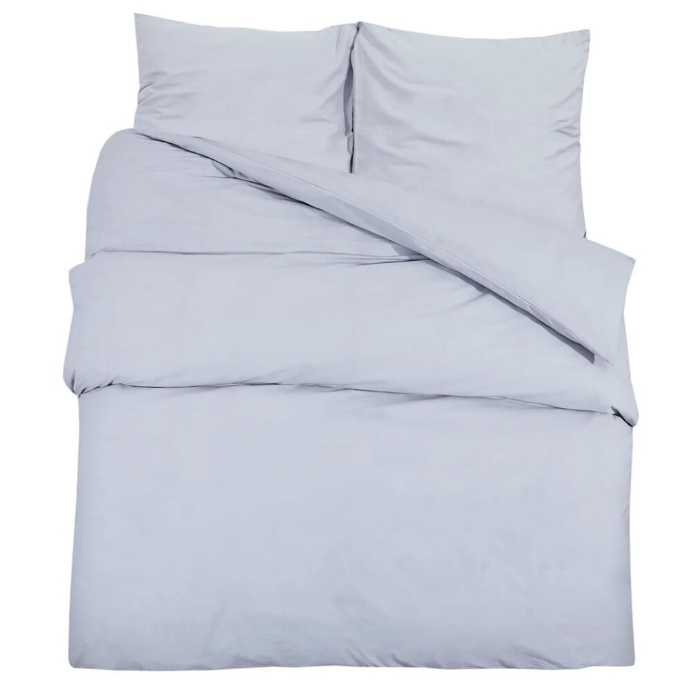 Vidaxl (Grey, 260 X 220 Cm + 50 X 75 Cm) 1/2X Duvet Cover Set Light-Weight Microfiber Multi Colours Multi Sizes
