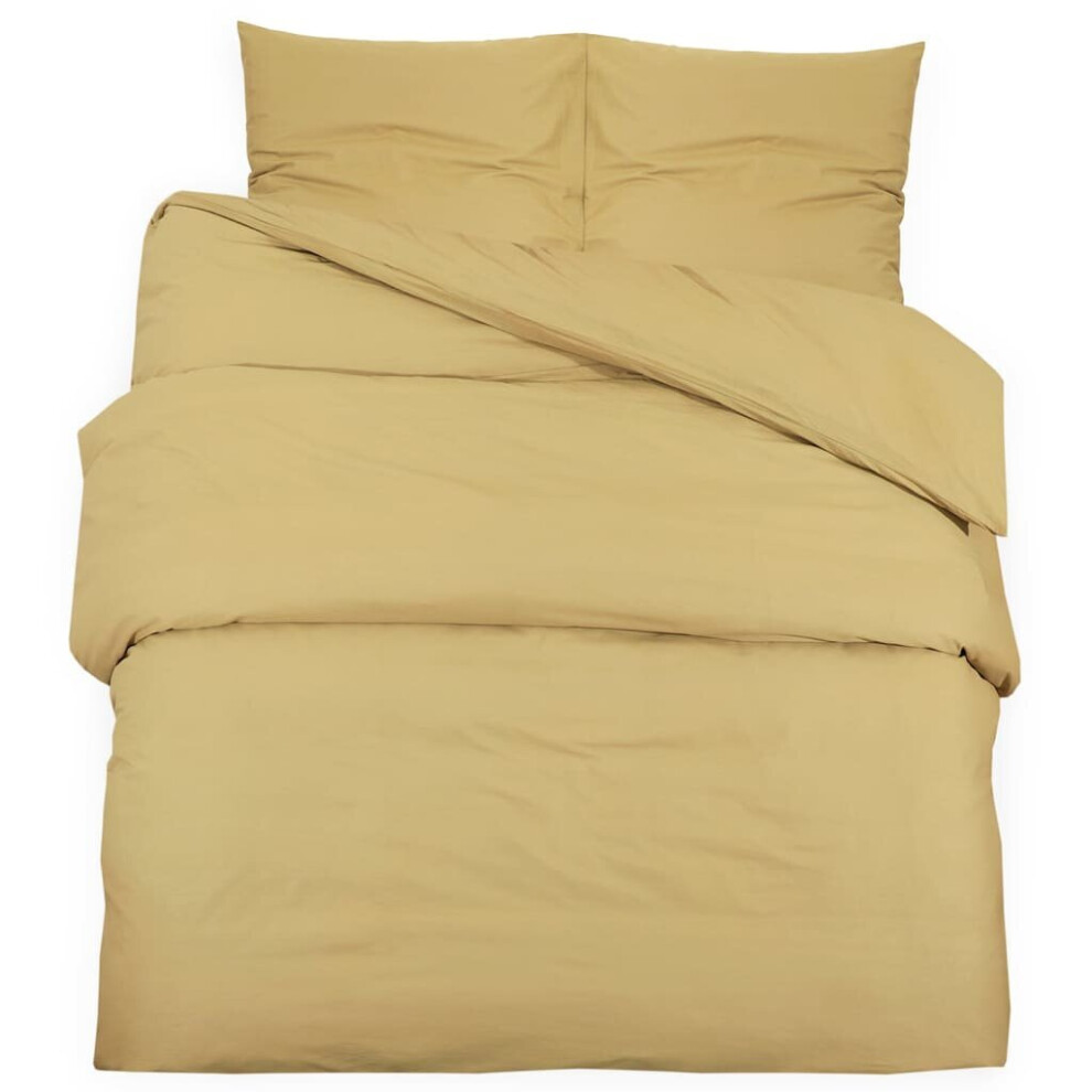 New Vidaxl (Taupe, 200 X 220 Cm + 80 X 80 Cm) 1/2X Duvet Cover Set Light-Weight Microfiber Multi Colours Multi Sizes Brown 135993
