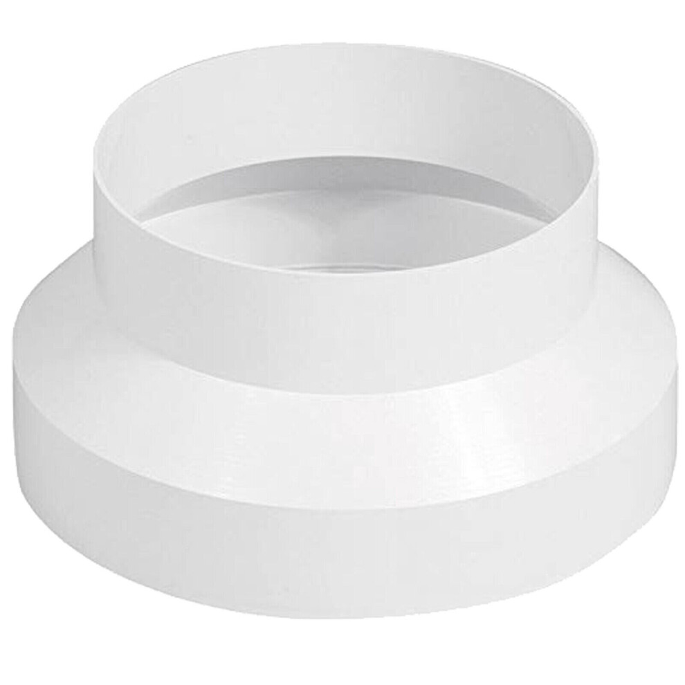 Ducting Reducer Connector for Cooker Hood Extractor / Tumble Dryer / Air Conditioning (5" / 125mm to 4" / 100mm)