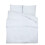 VidaXL vidaXL Bettwäsche-Set Weiß 135x200 cm Baumwolle 1