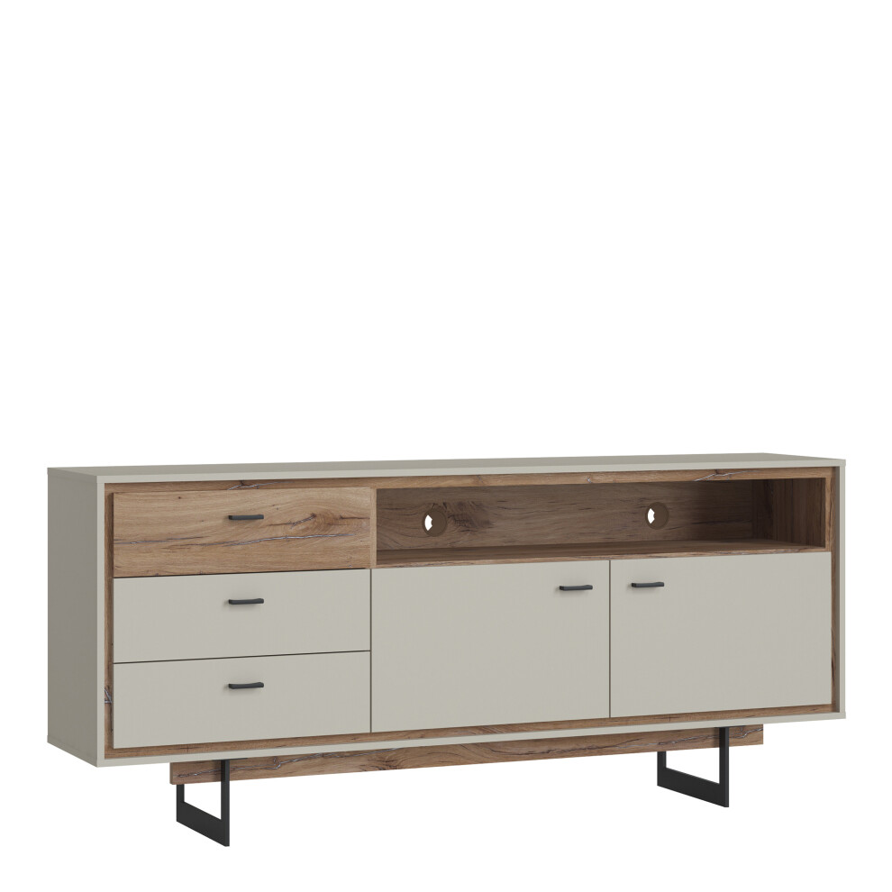 Rivero 2 Door 3 Drawer Open Shelf Sideboard