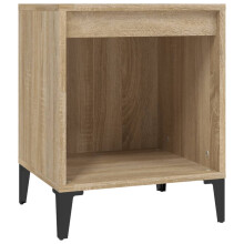 (Sonoma oak, 1 x Bedside cabinet) vidaXL 1/2x Bedside Cabinet White Nightstand Telephone Stand Multi Colours