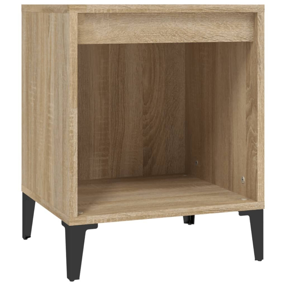 Vidaxl (Sonoma Oak, 1 X Bedside Cabinet) 1/2X Bedside Cabinet White Nightstand Telephone Stand Multi Colours