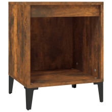 (Smoked oak, 1 x Bedside cabinet) vidaXL 1/2x Bedside Cabinet White Nightstand Telephone Stand Multi Colours