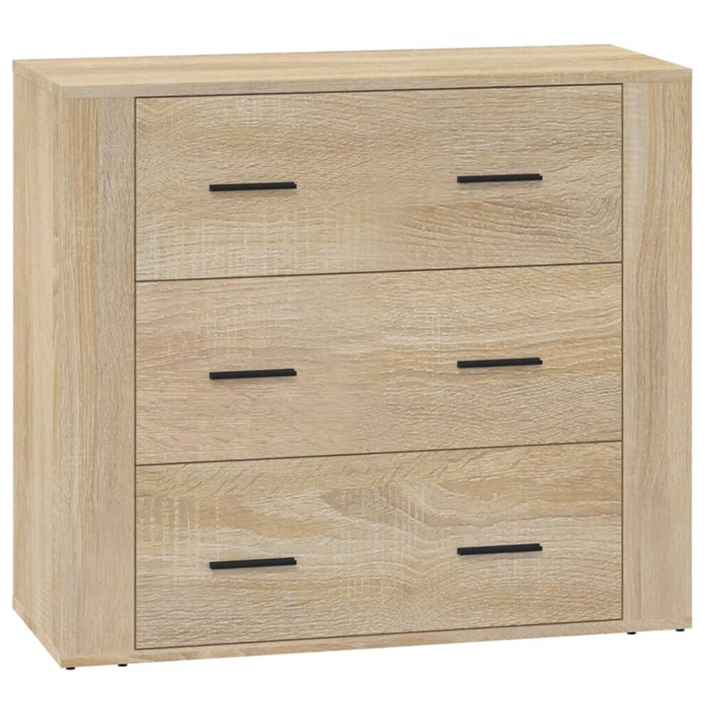 Vidaxl (Sonoma Oak) Sideboard Storage Cupboard Cabinet Buffet Highboard Engineered Wood Not,Specified