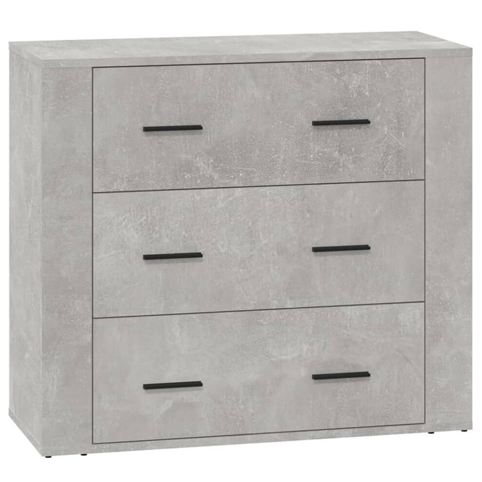 Vidaxl (Concrete Grey) Sideboard Storage Cupboard Cabinet Buffet Highboard Engineered Wood
