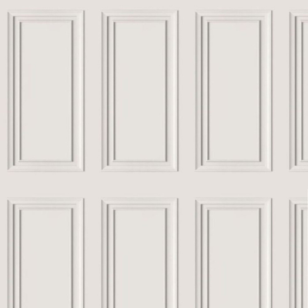 Rasch (Off White 283265) Wood Panel Wallpaper Wooden Panelling Effect Wallpaper