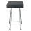 (black) Folding Square Stool SET OF 2 soft Seat Chrome 2