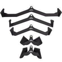 (Set of 5) GYM MASTER Lat Pull Down Cable Machine Attachment Handle Max Grips