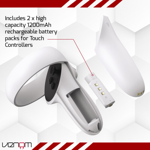 Venom Charging Dock with Rechargeable Battery Packs for Meta Quest 2 2