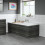 Modern Bathroom 700mm End Bath Panel 16mm MFC Charcoal Grey Wood Plinth Easy Cut 2