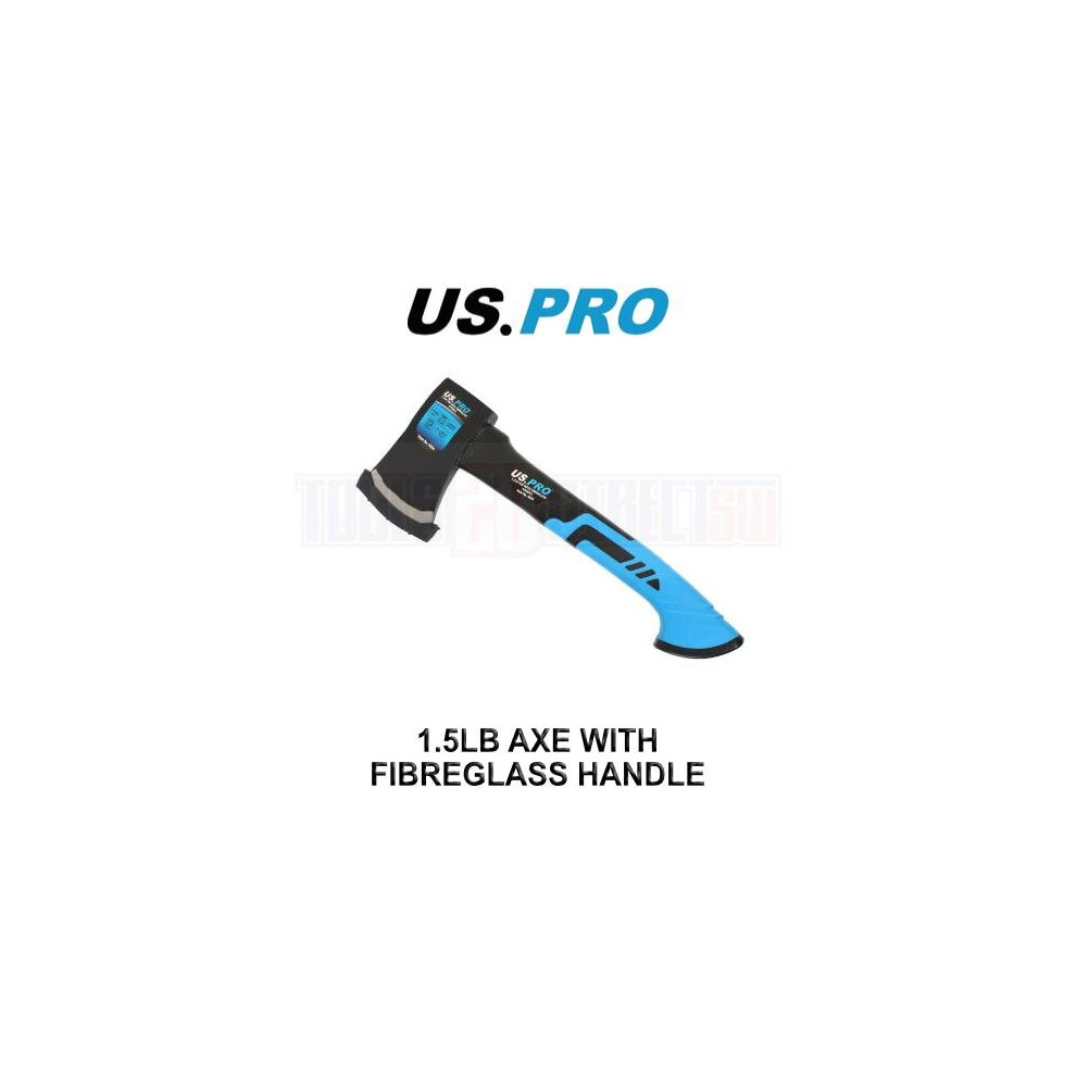 US PRO Tools 1.5lbs / 680 grams Axe With Fibreglass Handle 4534