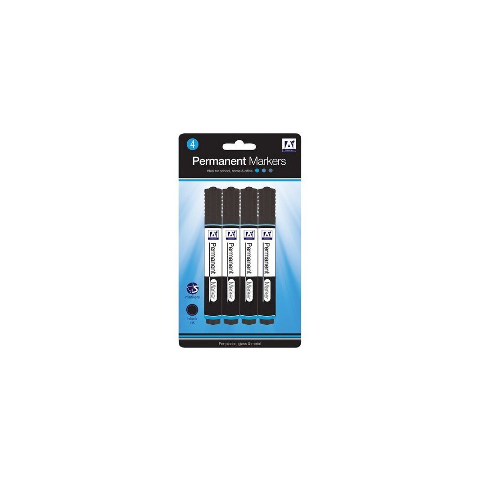 Anker Permanent Marker (Pack Of 4) Black