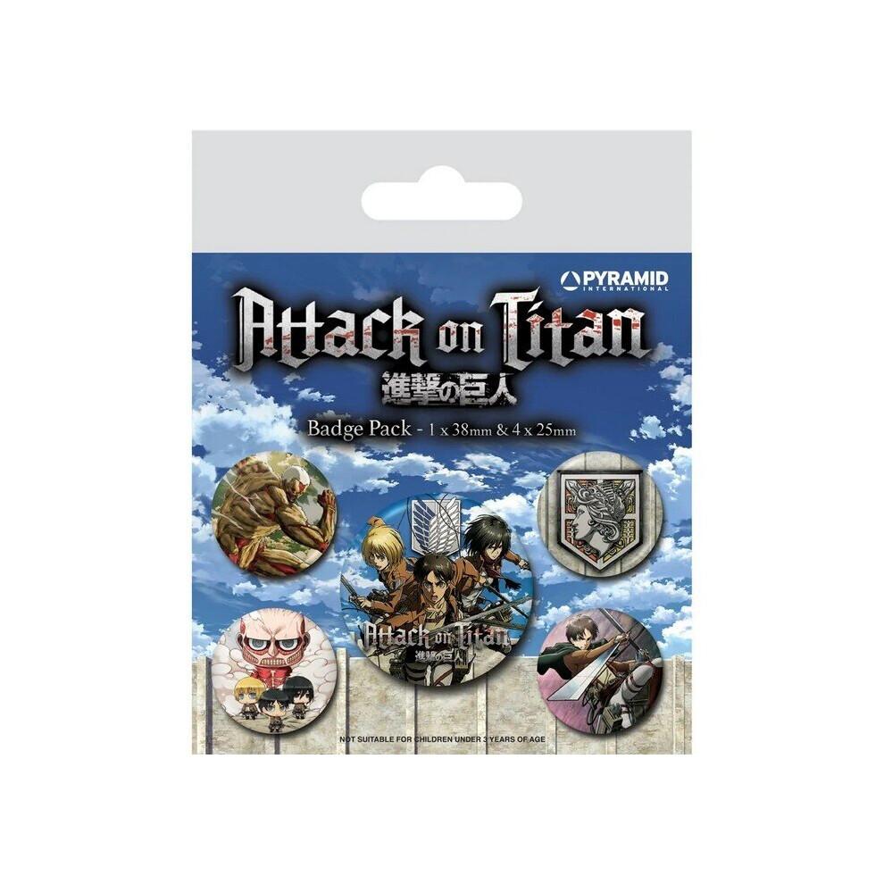 Attack on Titan S3 Badge Set (Pack of 5)