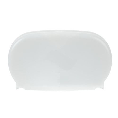 JanSan Dual Versatwin & Coreless Toilet Roll Dispenser White (Each) 1