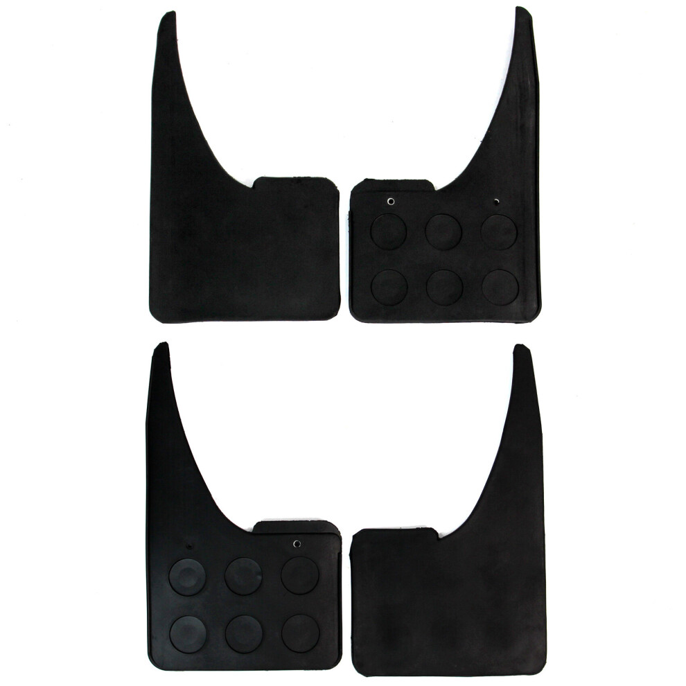 Universal Rubber Car Mudflaps 4pc Heavy Duty Front & Rear Mud Easigear