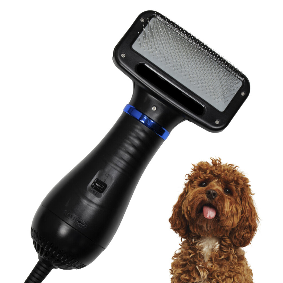 Animal Planet 2 In 1 Pet Hair Dryer And Grooming Brush