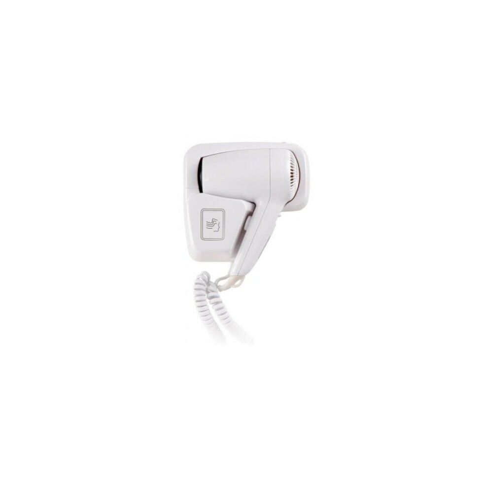 Electric Hair Dryer Wall Mounted Fixed Holster Type White Hotel Washroom