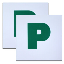 (P Plate) 2x Magnetic L Or P Plates Learner Driver Durable Flexible Pass Learner Vehicle