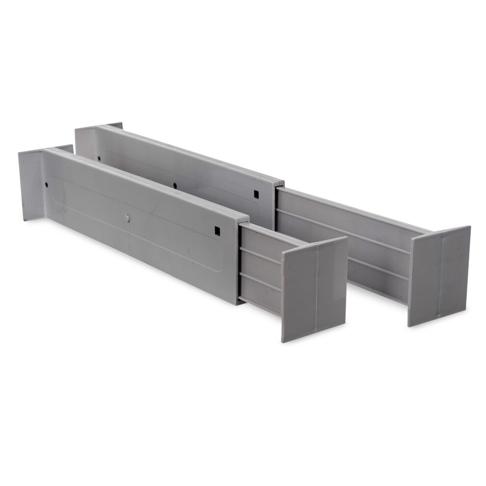 Livivo 2 X Drawer Dividers Partition Spring Loaded Expandable Kitchen Bedroom Organiser