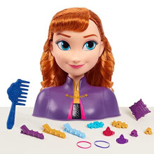 Disney Frozen 2 Anna Tête de coiffure avec 17 accessoires