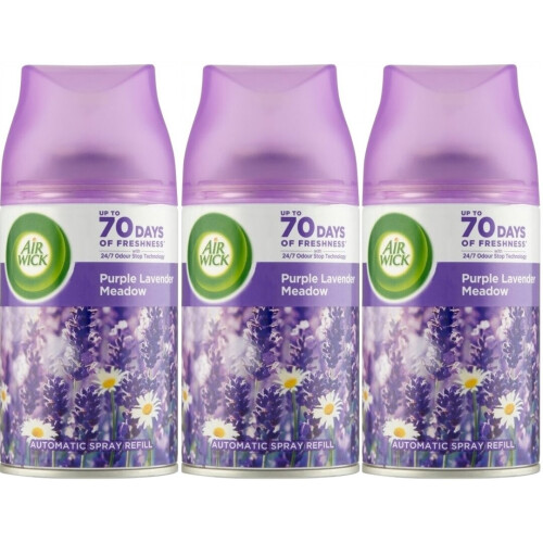 Air Wick 3 x Air Wick Freshmatic Max Automatic Spray Refill 250ml - Lavender