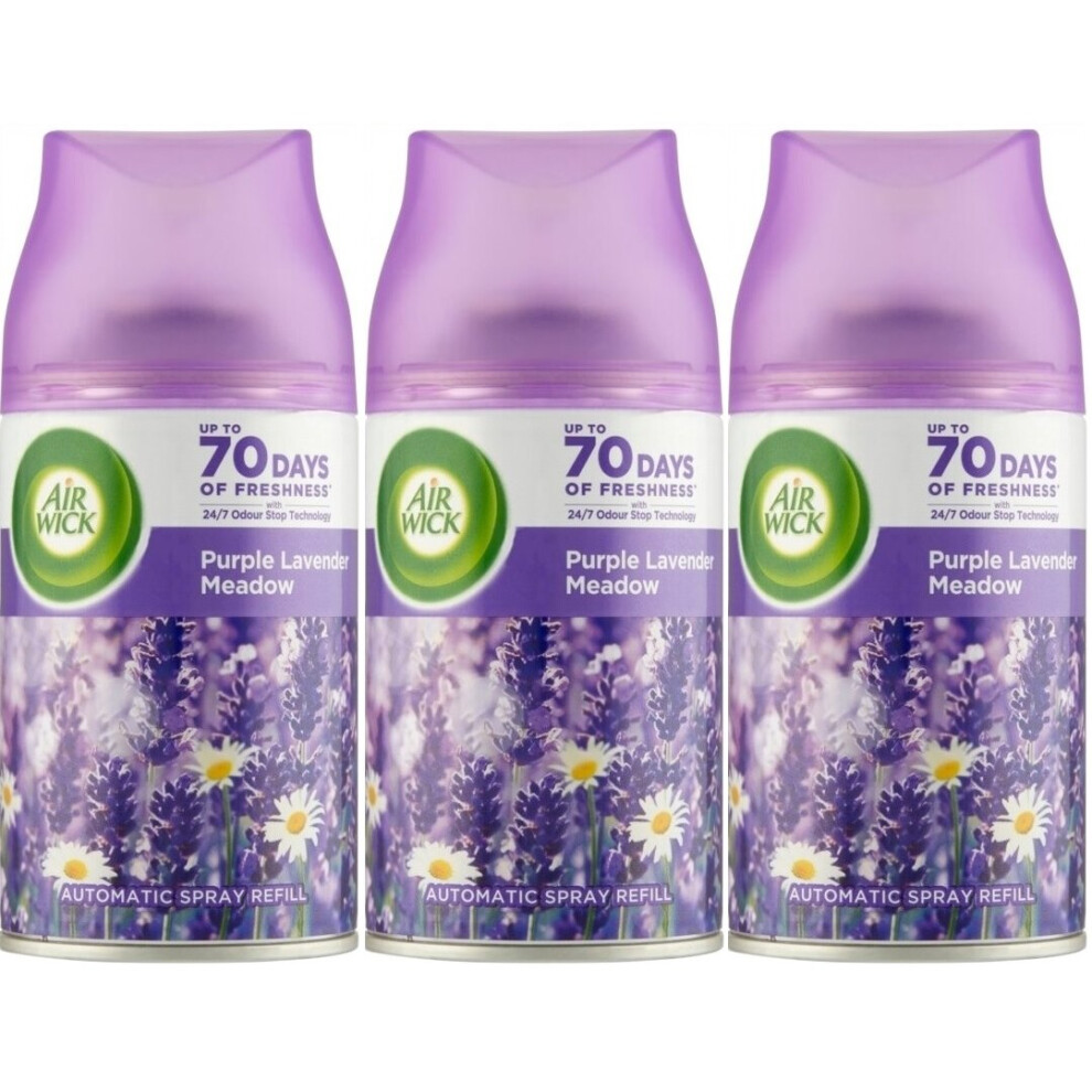 3 x Air Wick Freshmatic Max Automatic Spray Refill 250ml - Lavender