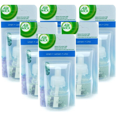 Air Wick 6 X Air Wick Electrical Plug In Oil Refills - Linen