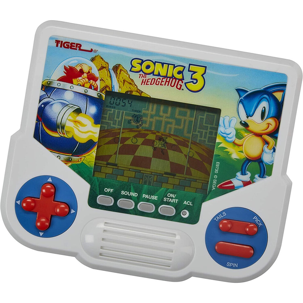 Hasbro Gaming Tiger Electronics Sonic The Hedgehog 3 Electronic LCD Video Game, Retro-Inspired Edition, Handheld 1-Player Game, Ages 8 and Up