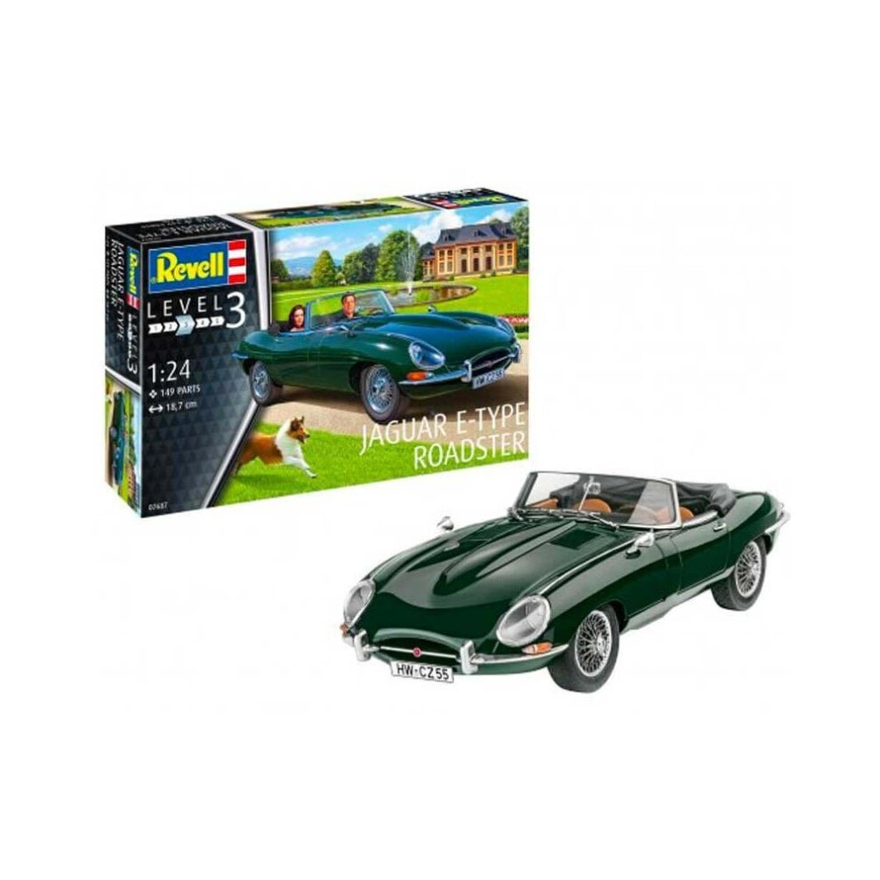 Jaguar E Type Roadster 1:24 Scale Model Kit