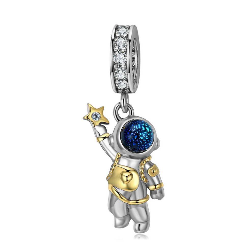 Astronaut Star Pendant 925 Sterling Silver Pendant Girlfriend Women Wife Gift