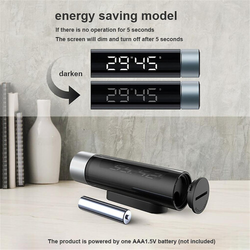 Round Kitchen Timer Digital Timer Magnetic Countdown Stopwatch Rotation Timer 2