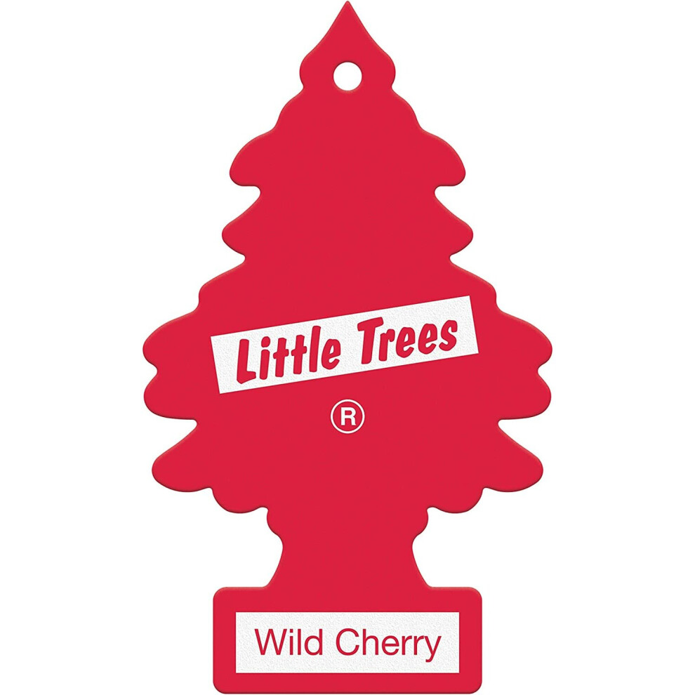 (Wild Cherry) Little Trees Air Freshener Tree Fragrance For Car Home Boat Caravan - Single Pack